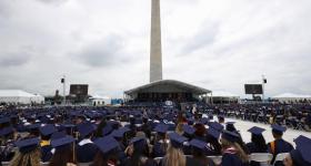 GWU Main Commencement on the National Mall